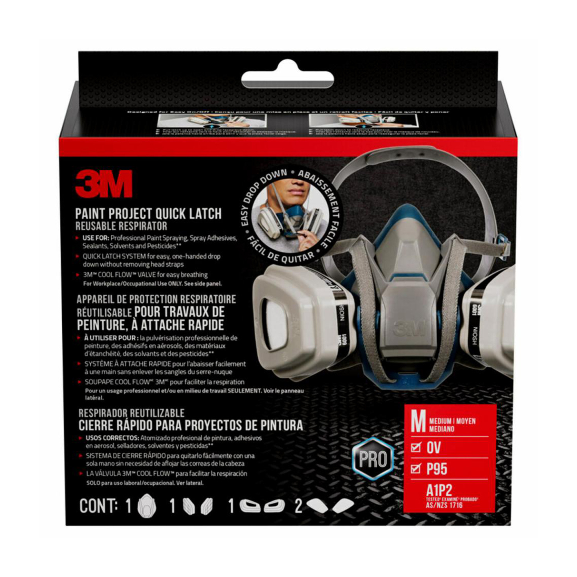 3M Paint Project Reusable Respirator from Columbia Safety